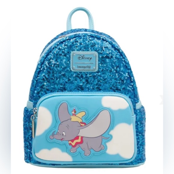 Loungefly Handbags - NWT! Disney Loungefly Dumbo Sequin Mini Backpack